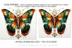 Autumn Tumbler Sublimation, Autumn Moth Tumbler, Wiccan, d4 Product Image 2