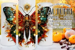 Autumn Tumbler Sublimation, Autumn Moth Tumbler, Wiccan, d6 Product Image 1
