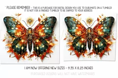Autumn Tumbler Sublimation, Autumn Moth Tumbler, Wiccan, d6 Product Image 2