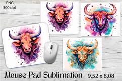 American Buffalo Sublimation Zodiac Mouse Pad Design Product Image 1
