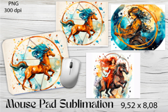 Sagittarius Mouse Pad Sublimation Design, Astrology Product Image 1