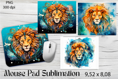 Leo Zodiac, Horoscope Mouse Pad Design Astrology Sublimation Product Image 1