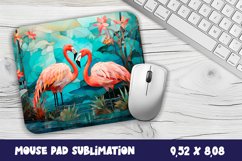 Flamingo Mouse Pad Sublimation, Summer Sublimation Design Product Image 1