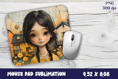Watercolor baby Mouse Pad Sublimation Product Image 1