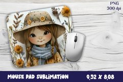 Watercolor baby Mouse Pad Sublimation Product Image 1