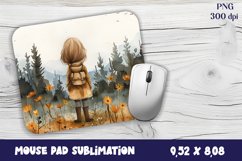 Watercolor baby Mouse Pad Sublimation Product Image 1