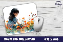 Hello Autumn Mouse Pad Sublimation Design PNG Product Image 1