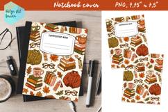 Composition Book Cover School Notebook, Autumn PNG Product Image 1