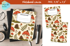 Composition Book Cover School Notebook, Autumn PNG Product Image 1