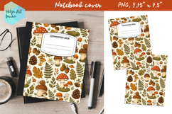 Composition Book Cover School Notebook, Autumn PNG Product Image 1