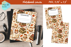 Composition Book Cover School Notebook, Autumn PNG Product Image 1