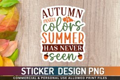 Autumn panels in colors Stickers PNG Product Image 1