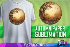 Autumn Paper Sublimation | Autumn Paper PNG Design | 300 DPI Product Image 1