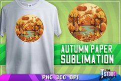 Autumn Paper Sublimation Bundle |Autumn Paper PNG Design Product Image 10