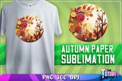 Autumn Paper Sublimation | Autumn Paper PNG Design | 300 DPI Product Image 1