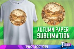 Autumn Paper Sublimation | Autumn Paper PNG Design | 300 DPI Product Image 1