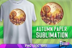 Autumn Paper Sublimation | Autumn Paper PNG Design | 300 DPI Product Image 1