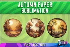 Autumn Paper Sublimation Bundle |Autumn Paper PNG Design Product Image 2