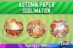 Autumn Paper Sublimation Bundle |Autumn Paper PNG Design Product Image 5