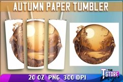 Autumn Paper Tumblers Bundle|Autumn 20 oz PNG Bundle v.1 Product Image 2