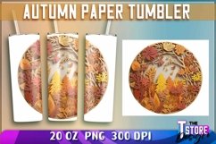 Autumn Paper Tumblers Bundle|Autumn 20 oz PNG Bundle v.1 Product Image 7