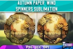 Autumn Paper Wind Spinners Sublimation | Fall Design v.1 Product Image 1