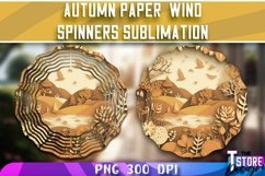 Autumn Paper Wind Spinners Sublimation Bundle|Fall Designv.2 Product Image 3
