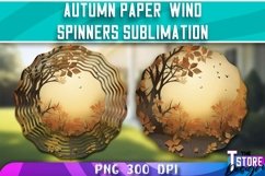 Autumn Paper Wind Spinners Sublimation | Fall Design v.1 Product Image 1