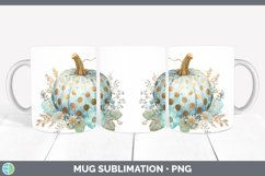 GorgeousAutumn Pastel Brush Strokes Mug Wrap design.