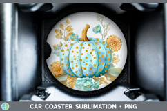 GorgeousAutumn Pastel Brush Strokes Car Coaster design.