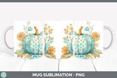 GorgeousAutumn Pastel Brush Strokes Mug Wrap design.