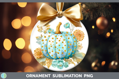 GorgeousAutumn Pastel Brush Strokes Ornament design.