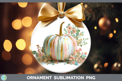 GorgeousAutumn Pastel Brush Strokes Ornament design.