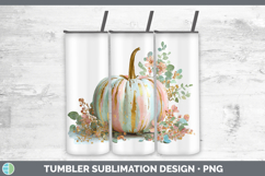 GorgeousAutumn Pastel Brush Strokes Tumbler design.