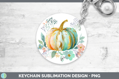 GorgeousAutumn Pastel Brush Strokes Keychain design.