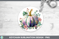 GorgeousAutumn Pastel Brush Strokes Keychain design.