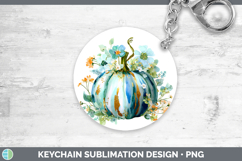 GorgeousAutumn Pastel Brush Strokes Keychain design.