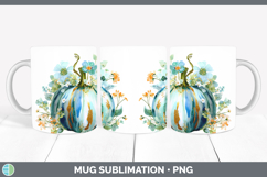 GorgeousAutumn Pastel Brush Strokes Mug Wrap design.