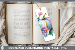 GorgeousAutumn Pastel Brush Strokes Bookmark design.