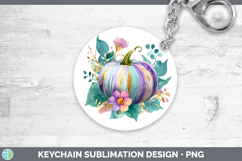 GorgeousAutumn Pastel Brush Strokes Keychain design.
