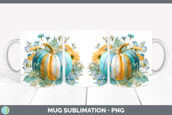 GorgeousAutumn Pastel Brush Strokes Mug Wrap design.