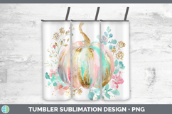 GorgeousAutumn Pastel Brush Strokes Tumbler design.