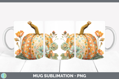 GorgeousAutumn Pastel Brush Strokes Mug Wrap design.