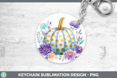 GorgeousAutumn Pastel Brush Strokes Keychain design.