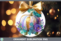 GorgeousAutumn Pastel Brush Strokes Ornament design.
