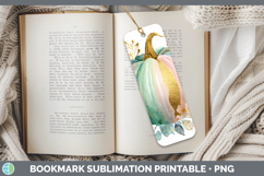 GorgeousAutumn Pastel Brush Strokes Bookmark design.