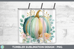 GorgeousAutumn Pastel Brush Strokes Tumbler design.