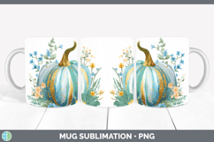 GorgeousAutumn Pastel Brush Strokes Mug Wrap design.
