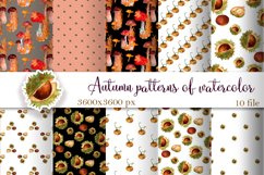 Pumpkins &amp; Fall Digital Papers, Autumn Patterns Backgrounds Product Image 1
