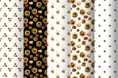 Pumpkins &amp; Fall Digital Papers, Autumn Patterns Backgrounds Product Image 3